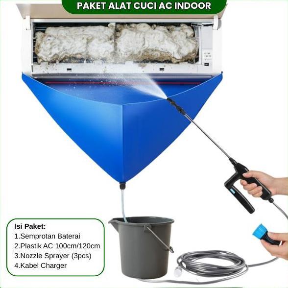 Alat Cuci AC Indoor Paket Lengkap Tinggal Pakai