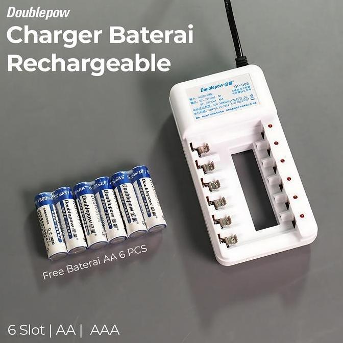 Batu Baterai AA Rechargeable Set Charge Batre AA terlaris