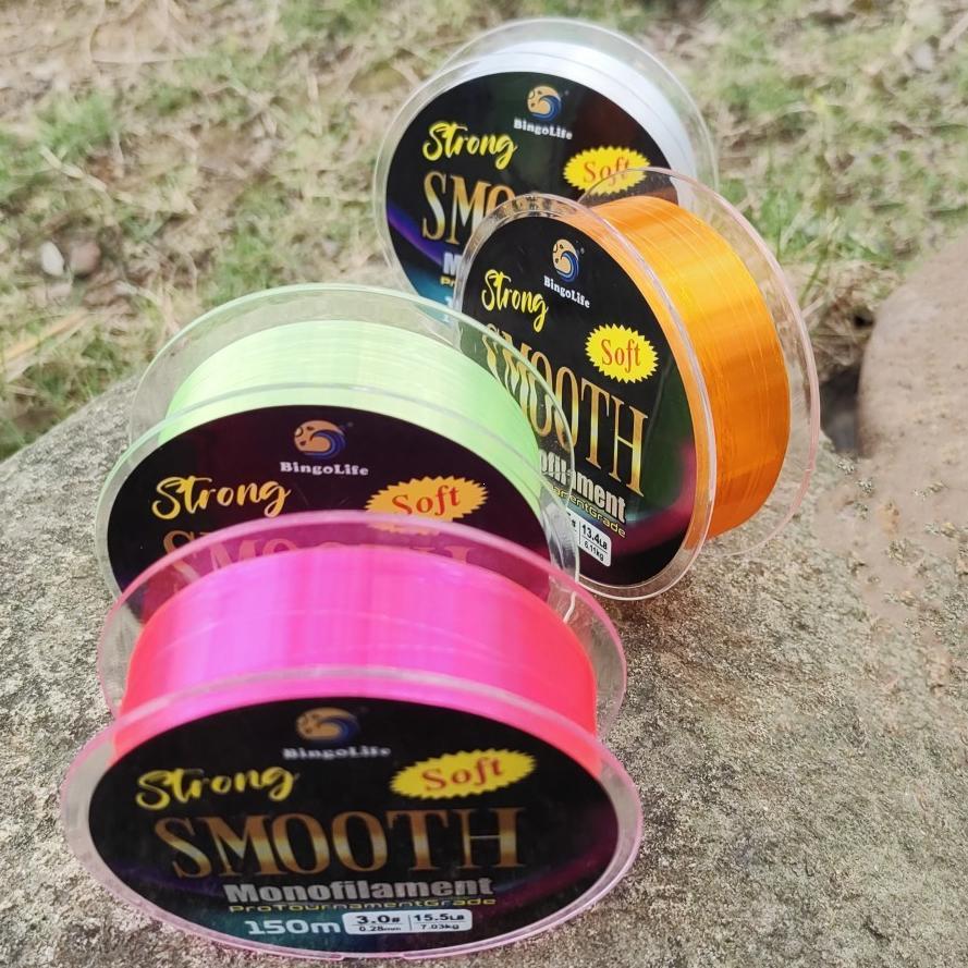 BingoLife Jepang Monofilament Tournamant Super Nylon Fishing Line 150m Senar Pancing