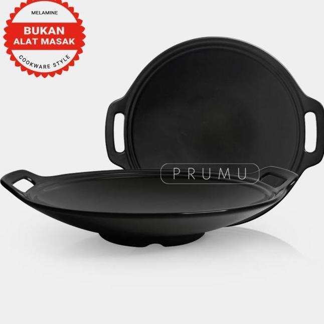Prumu Melamin Piring Wajan 9 Inch Piring Saji Unik Piring Cafe Restoran Golden Dragon P9509A