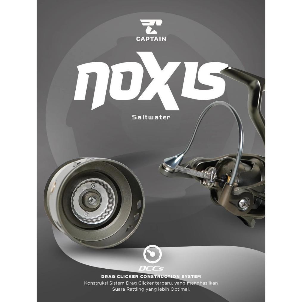 Reel Pancing CAPTAIN NOXIS SW 1500 - 3500 SW (5+1 Bearing) Power Handle Murah