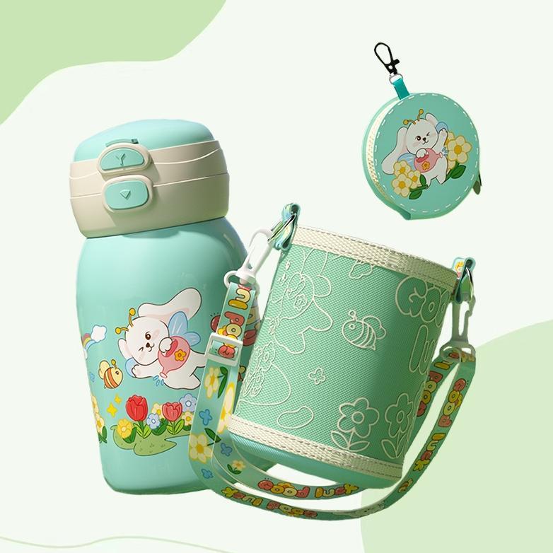 Botol Tempat Air Minum 550Ml  Tumbler Stainless 316  Botol Minum Anak Bpa Free 2 In 1 Botol Minum Tu