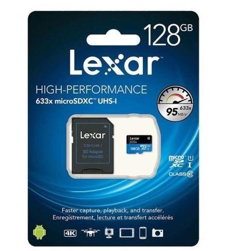 Lexar Micro SD 128GB 633X MicroSDHC R 100Mbps High Performance