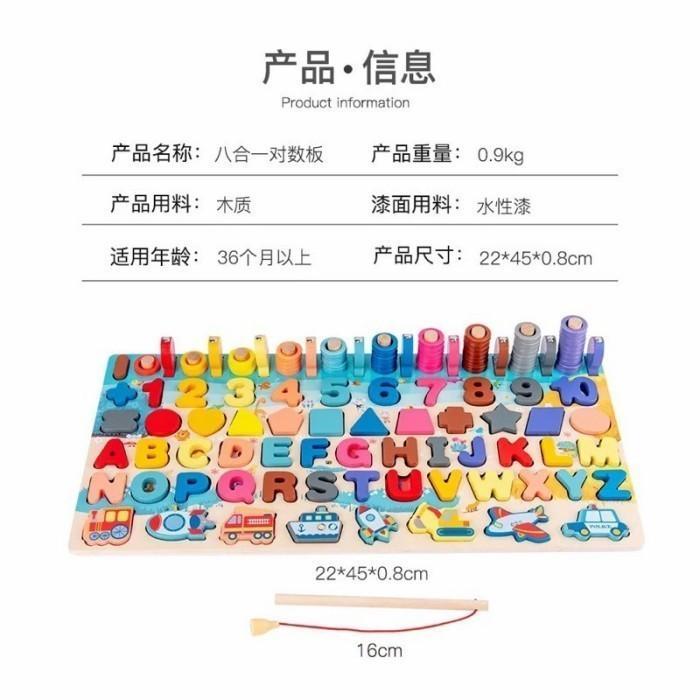 Mainan Anak Puzzle Edukasi Anak Bayi Huruf Angka 6 Tingkat Education Abcd