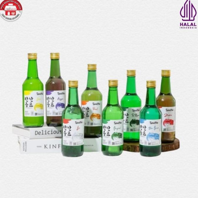 Soju Halal Non Alkohol Sooha Minuman Korea Sparkling Water Barkarbonasi