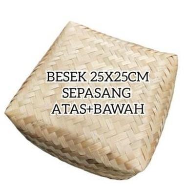 Besek bambu 20x20 sepasang murah