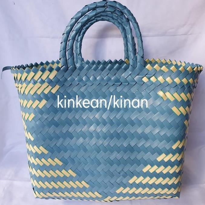 Tas Anyaman Plastik / Tas Serbaguna / Tas Keranjang Belanja (SEDANG)