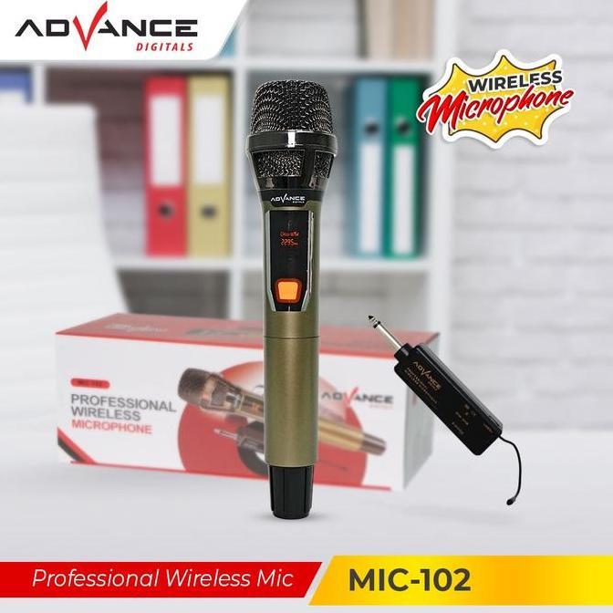 Volwe- Advance Mic102 Mic Wireless Microphone Bluetooth Karaoke Bonus Baterai