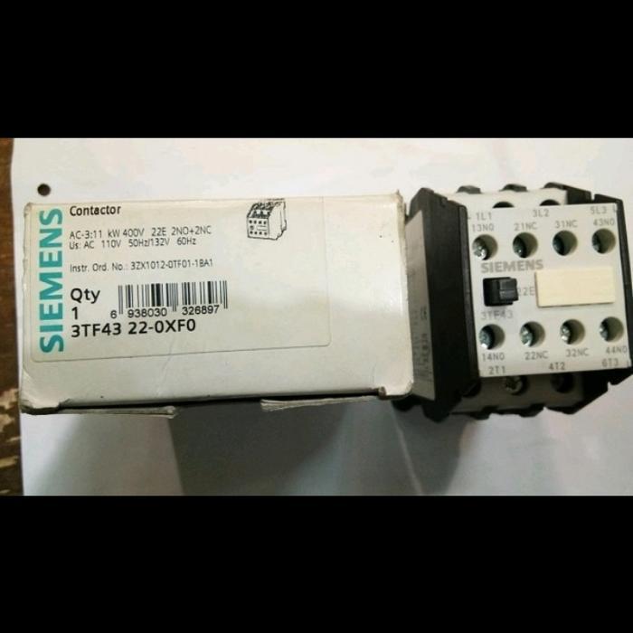 Contactor / Kontaktor Tipe 3Tf43-22 Siemens 220V New Stok