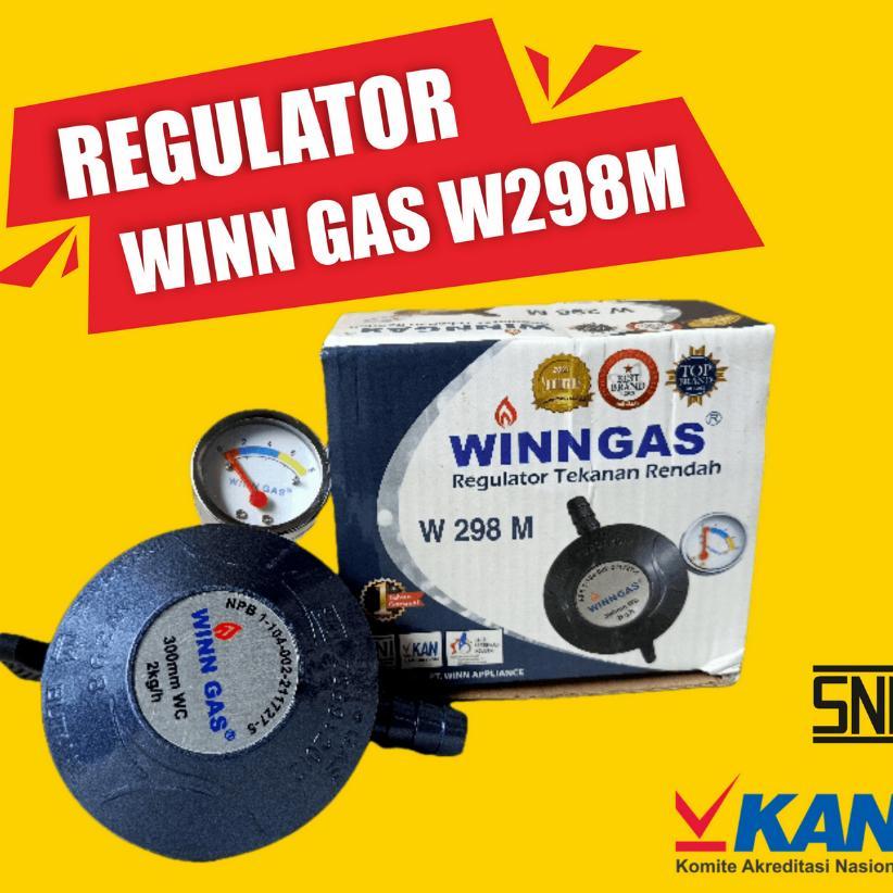 PROMO TERBARU Regulator Winggas W298M Meter Termurah Anti Bocor