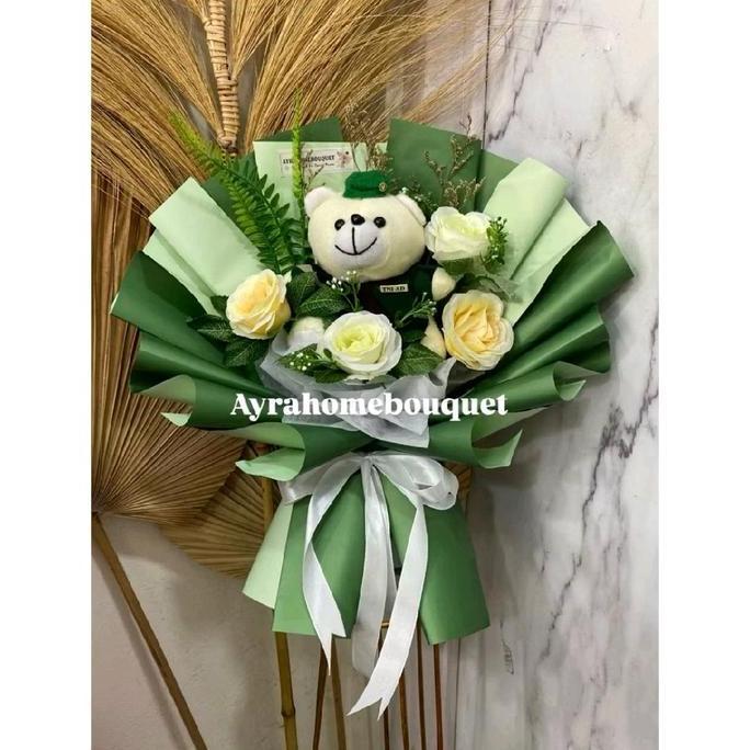 [BUKET TNI] Ready Buket Bunga Boneka Profesi Boneka TNI Buket Boneka Pelantikan HS