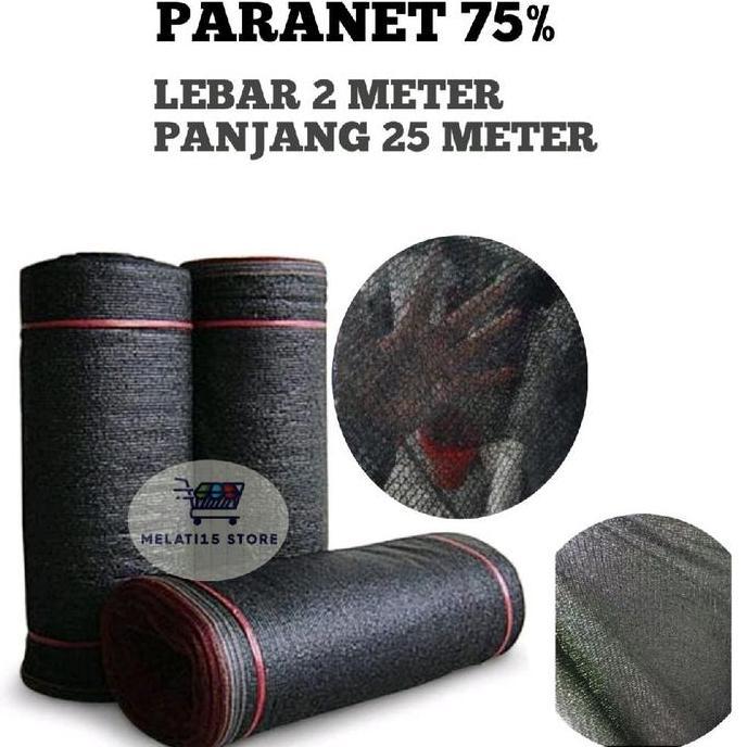 Paranet 75% Lebar 2 Meter Panjang 25 Meter