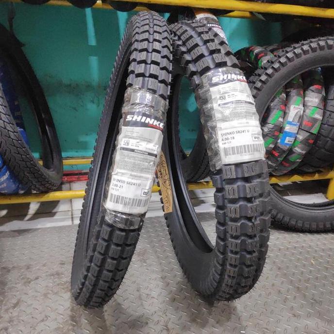 Terlaris Shinko Sr241 (241) 400-18 & 300-21 Ban Trial Ban Motor