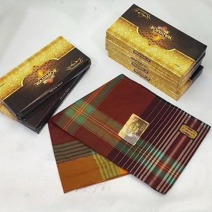 Termurah / Hot Sale Wadimor Sarung Tenun Kombinasi Termurah Terlaris 2026 Lebaran Tebal Kotak Putih 