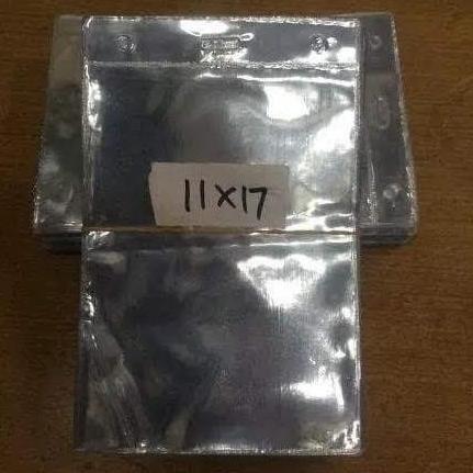 Dicdoc- Plastik Mika Bening Kertas Panitia Name Tag Plastik Id Card Tag Kantong Panitia Mika Cover K