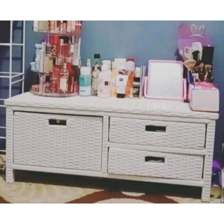 MEJA TV ROTAN SINTETIS MINIMALIS LACI 3