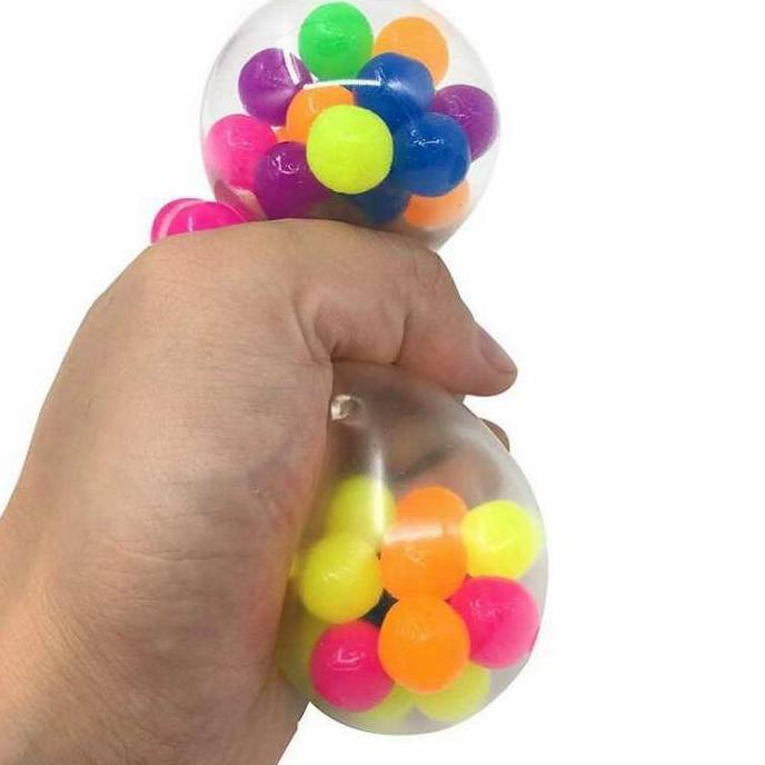 DITSY Squishy anggur mesh ball splat anti stress/mainan anak squishy rainbow
