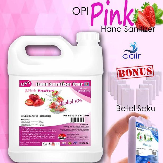 Bytwx- Hand Sanitizer 5 Liter Cair Bonus Pocket Bottle Spray (Card Bottle) Kod.Osb-Hs50