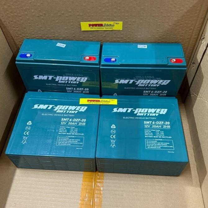 Baterai Sepeda Motor Listrik Selis U-winfly 48V 20AH ( 4pcs 12v 20Ah / 4x 6-DZF-20 ) Merk SMT POWER 