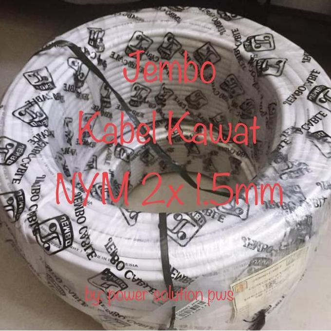 Kabel Kawat NYM 2x1.5mm Jembo kabel Kawat NYM 2x 1.5mm