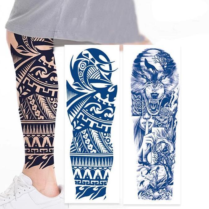 DITSY Tato Semi Permanent Fruit Juice Ink Tattoo Sticker Viral Lengan Penuh Temporary Tattoo Yakuza 