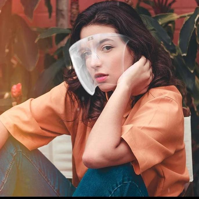 masker transparan anti debu polusi angin / transparent fashion mask TU