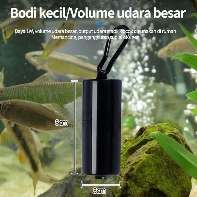 Akuarium Ikan Airator Gelembung / Pompa Udara Aquarium Aerator Fish Tank Usb / Pompa Udara Aquarium 