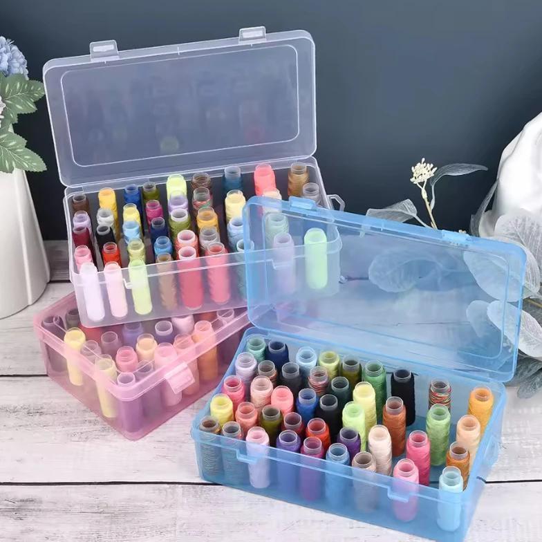 42 Axis Sewing Threads Box Thread Bobbins Empty Sewing Reel Box Needle Wire Storage Organizer Contai