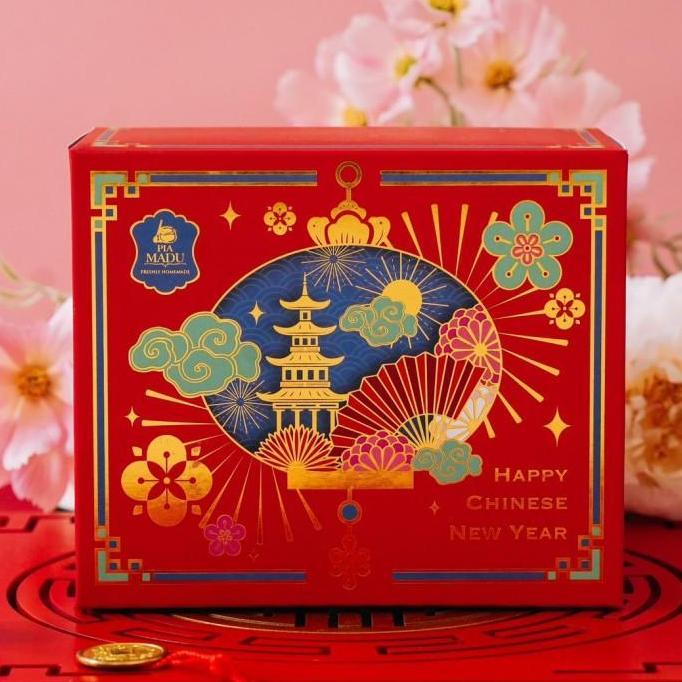 Fnbb- Pia Madu Chinese New Year Hamper - Fortune Box (Isi 10 Pcs Pia)