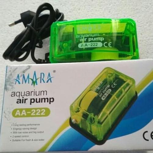 Fishboy- Paket Lengkap Aerator Amara 1 Lubang Cabang 2 Output Untuk Aquarium
