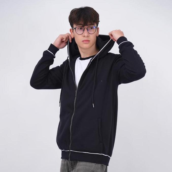 Termurah / Hot Sale Ryusei Jaket Pria Life Fully Black