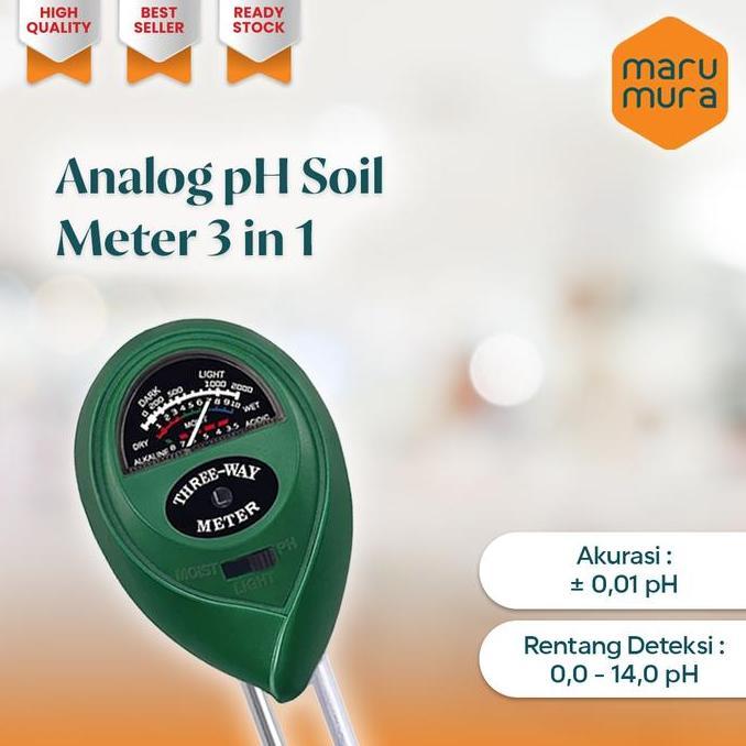 Marumura Digital Tanah Ph Meter Analyzer Tester Soil Alat Ukur Kualitas Terbaik Harga Termurah
