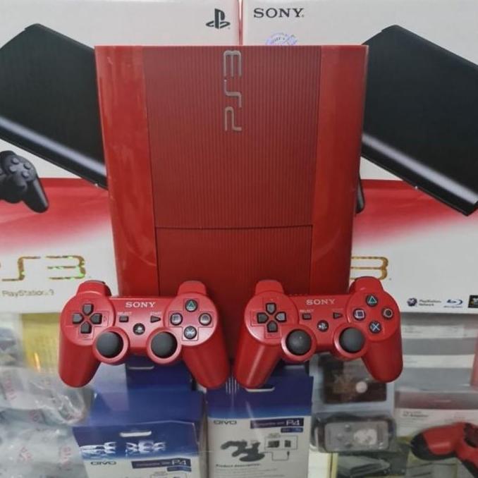 PS3 SUPER SLIM 500GB CFW ASLI SONY FREE 2 STIK FULL GAME