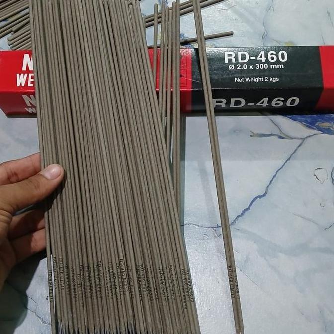 Nikko Steel Kawat Las Rd-460 2Mm Isi 90Pcs Listrik 2.0 X 300Mm Murah Berkualitas Untuk Penggunaan Li