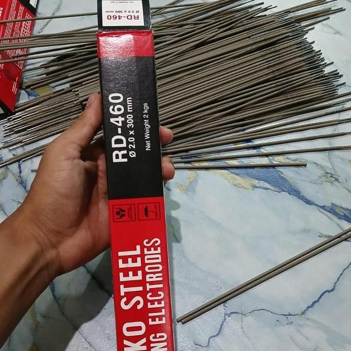 Nikko Steel Kawat Las Rd-460 2Mm Isi 70Pcs Listrik 2.0 X 300Mm Murah Berkualitas Untuk Penggunaan Li