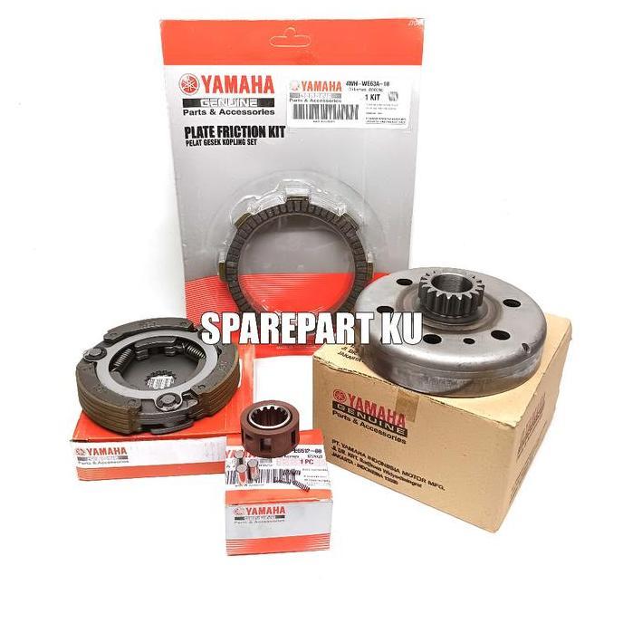 (PROMO) MANGKOK GANDA 18T YAMAHA + GANDA KOPLING JUPITER Z + PLAT KOPLING + CAGE BENTENGAN VEGA R LA