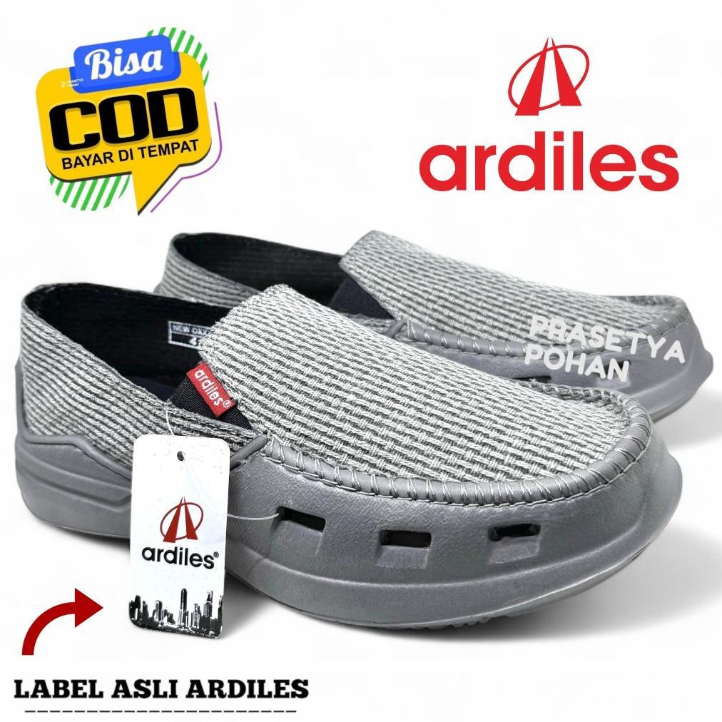 NEW Sepatu Ardiles Slip On Pria Oxxyon Abu Original - Slip On Ardiles Pria