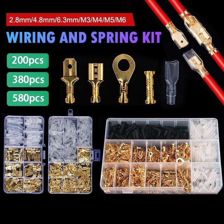 1050PC Sskun Kabel Set Komplit Skun Konektor Gepeng/Terminal Insulated/Skun Gepeng Terminal Male Fem