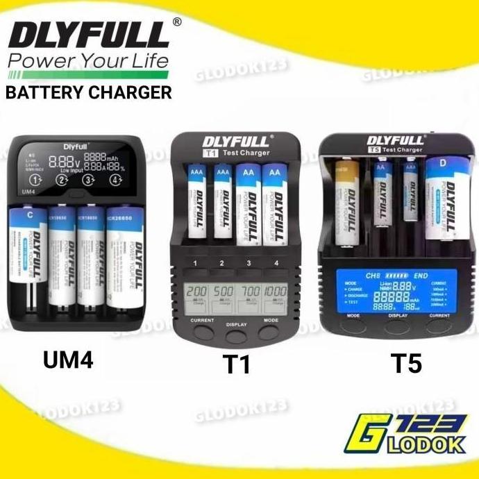 Smart Fast Charging Baterai Charger Cas Batre AA AAA 18650 Li-Ion