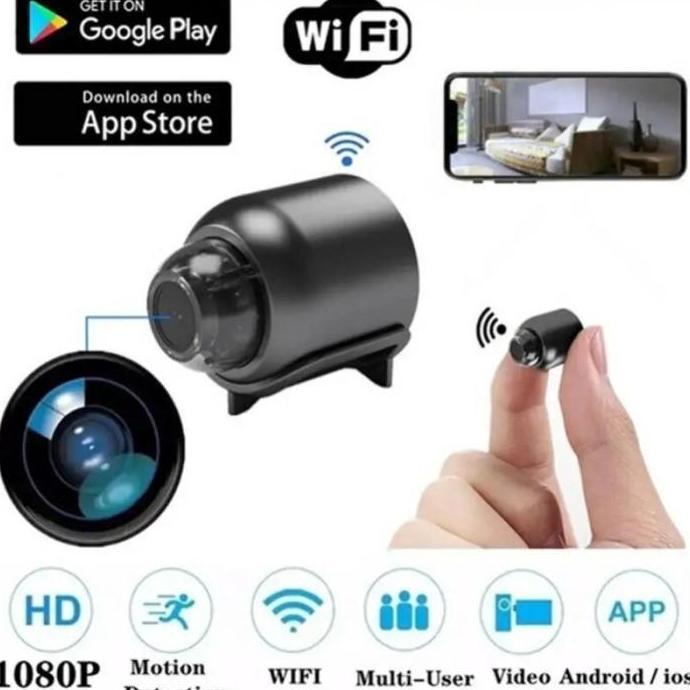 Agent- Cctv Super Mini 3Cm Wifi Full Hd 1080P Night Vision Online App Sensor Gerak 360 Support Micro
