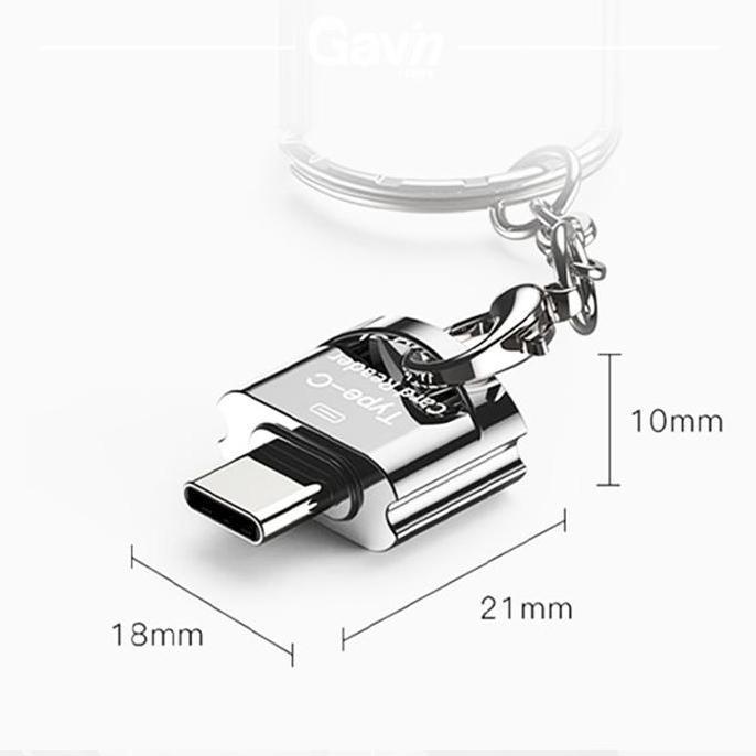 Gemgem- Usb C Card Reader - Micro Sd Card Reader Type C Usb-C Otg Mini Type-C