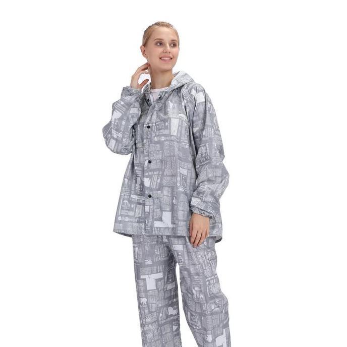 Kidbig- Jas Hujan Pria / Jas Hujan Wanita / Raincoat / Motif Koran / Grc - 81016