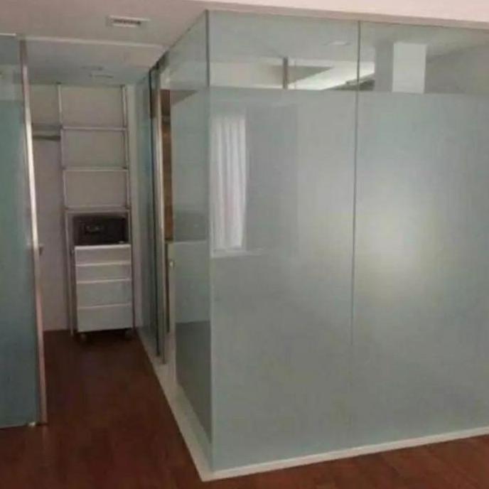 Stiker Sanblas Kaca Es Frosted Glass Buram Polos lebar 90cmx100cm