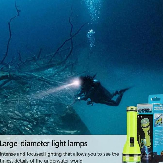 OTOMAX senter selam diving light charging senter selam kepala,senter gengam selam