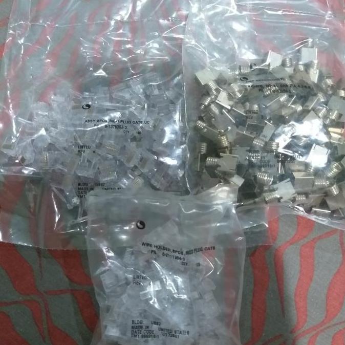 Ready amp cat 6 konektor @100bh / RJ45 cat 6 commscope / RJ45 amp cat6