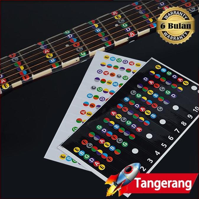 KAULANO Sticker Fretboard Gitar Penanda Fret Gitar Sticker Note Gitar 10,5*1,2cm