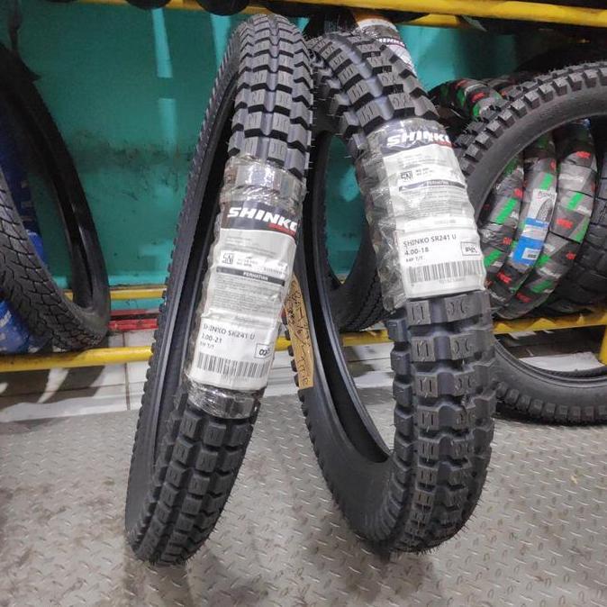 Terlaris Shinko Sr241 (241) 400-18 & 300-21 Ban Trial Ban Motor