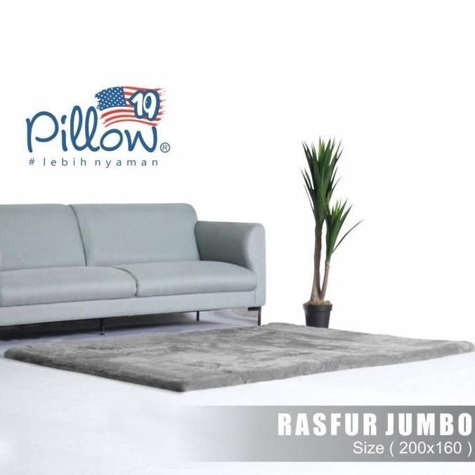 KARPET BULU JUMBO PILLOW ORIGINAL UK 210x160cm tebal -+ 5cm