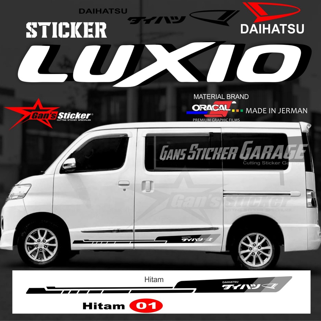 Daihatsu Luxio Premium Cutting Sticker Aksesoris Eksterior Mobil Daihatsu Luxio