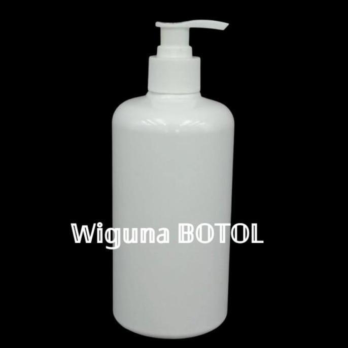 Botol pump 500 ML / Botol PET 500ml tutup pump putih